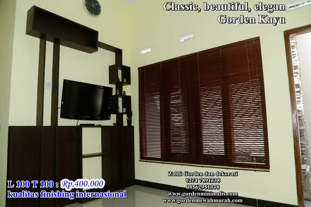 gorden kayu wooden blind krey kayu etnic classic