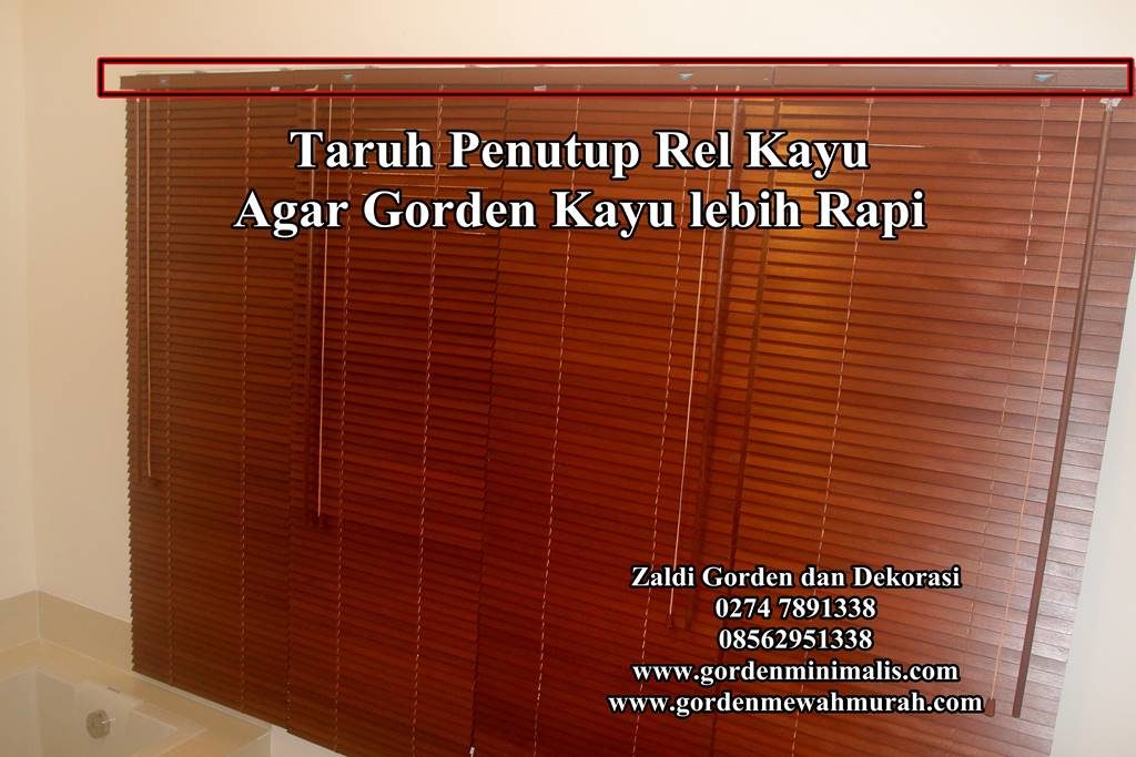 tips cara memasang gorden kayu wooden blind