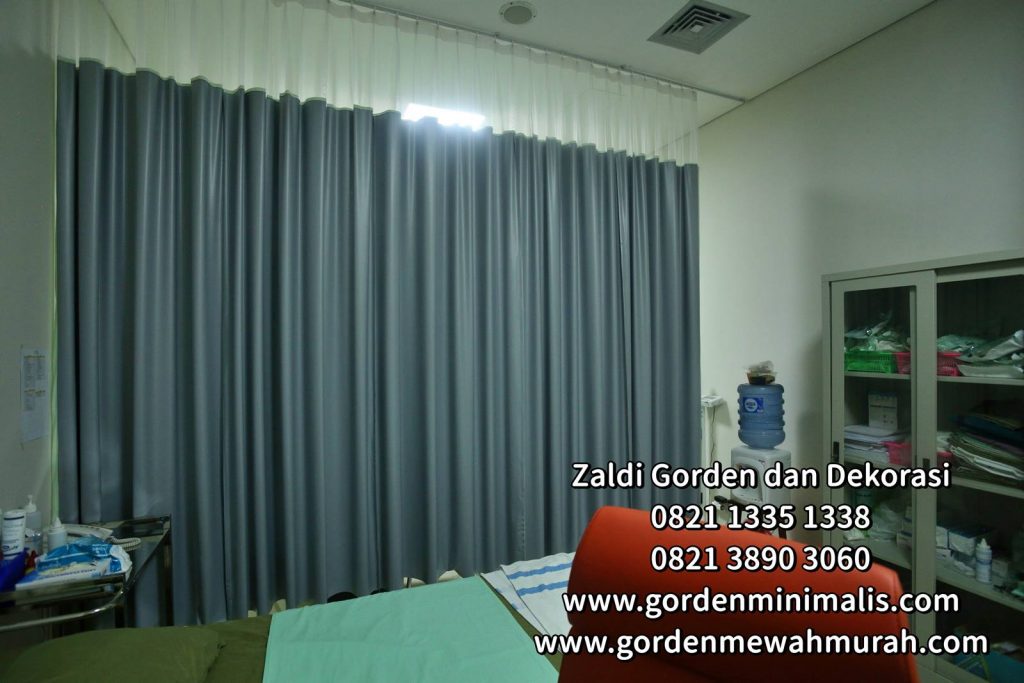 gorden pvc rumah sakit bahan anti noda anti bakteri