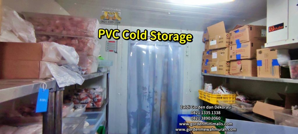 Tirai Plastik Transparan pvc strip curtain untuk cold storage 