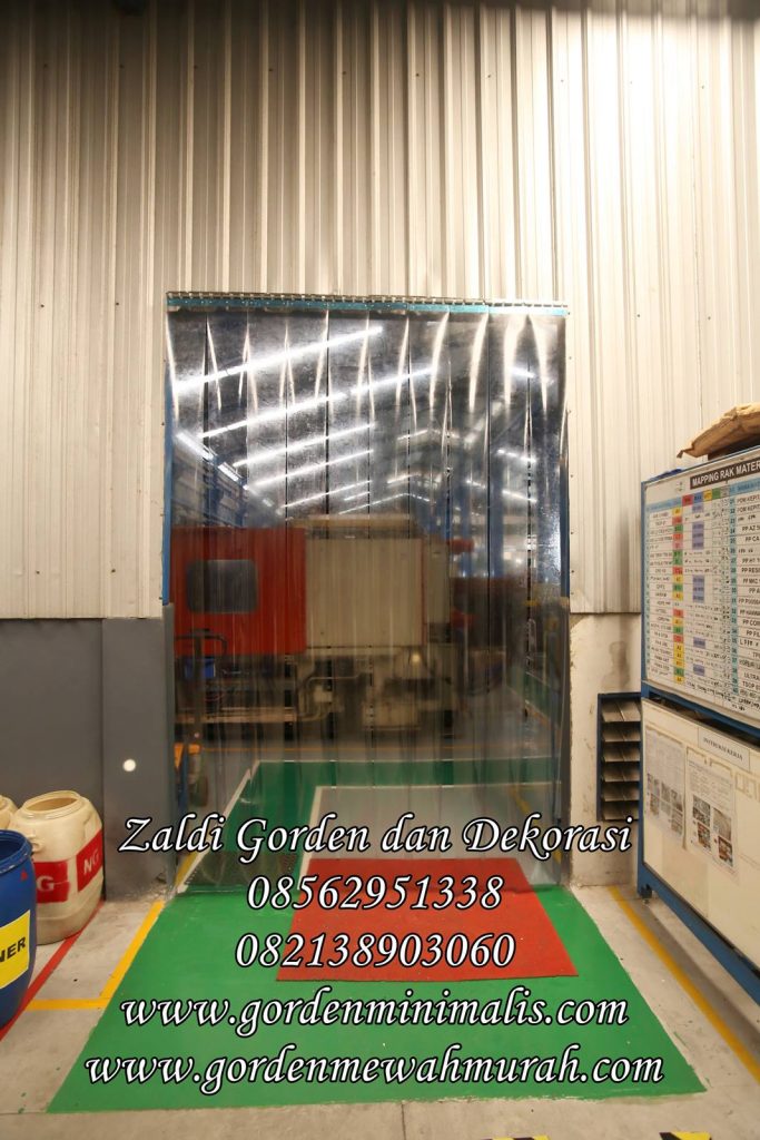 Gorden Plastik transparan pvc strip curtain untuk pintu pembatas gudang pabrik industri restoran ruang bersih (4)