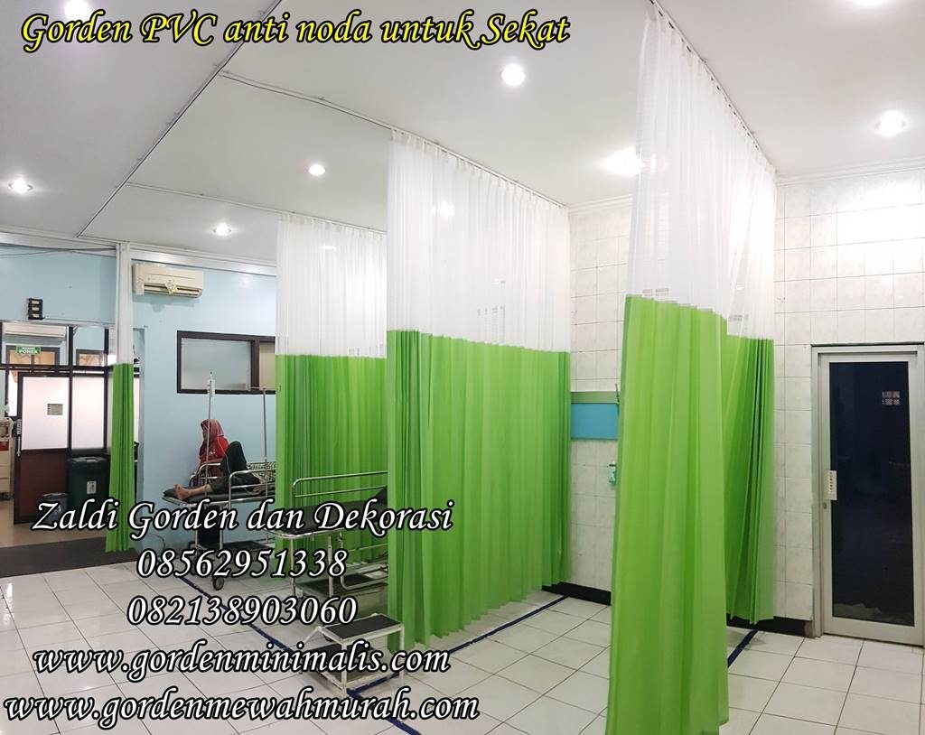 gorden pvc anti noda untuk rumah sakit atau klinik