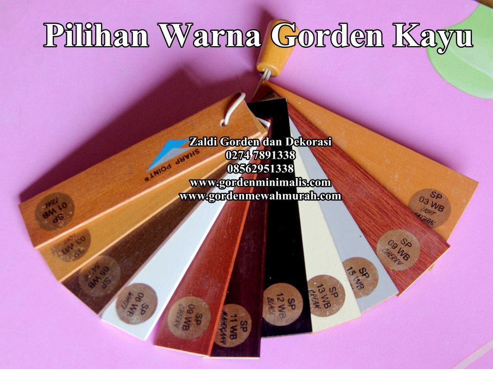 wooden blinds (gorden kayu)