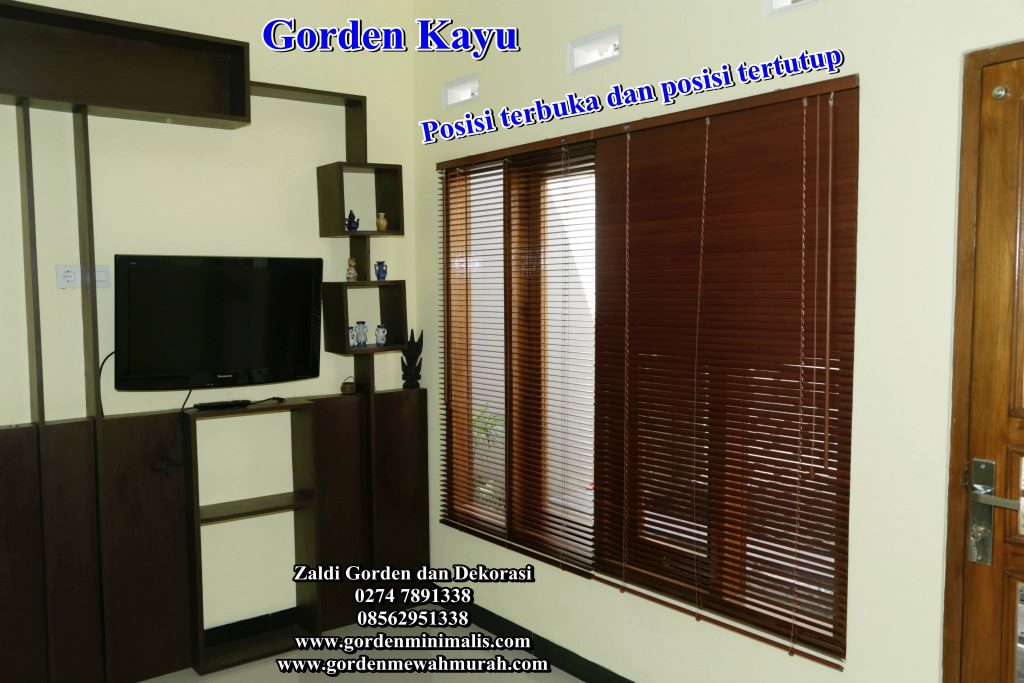 wooden blinds (gorden kayu)