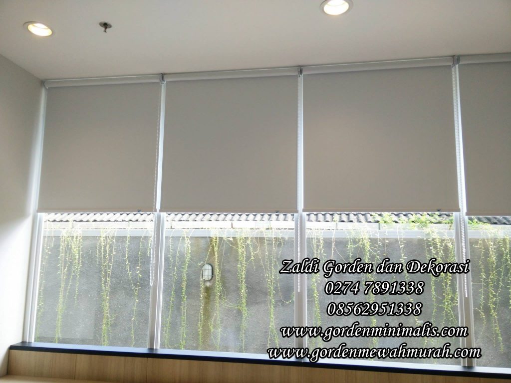 Gorden roller blind blackout gorden tarik murah