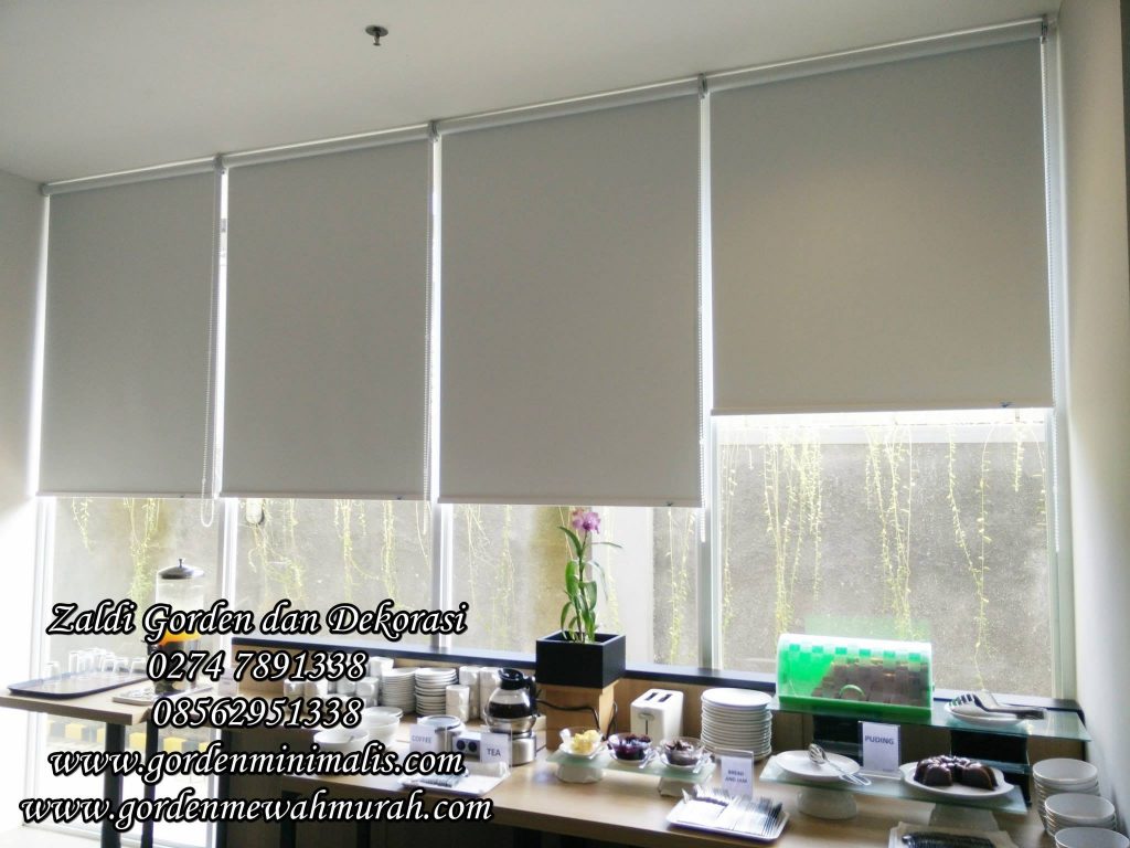 Gorden roller blind blackout gorden tirai gulung