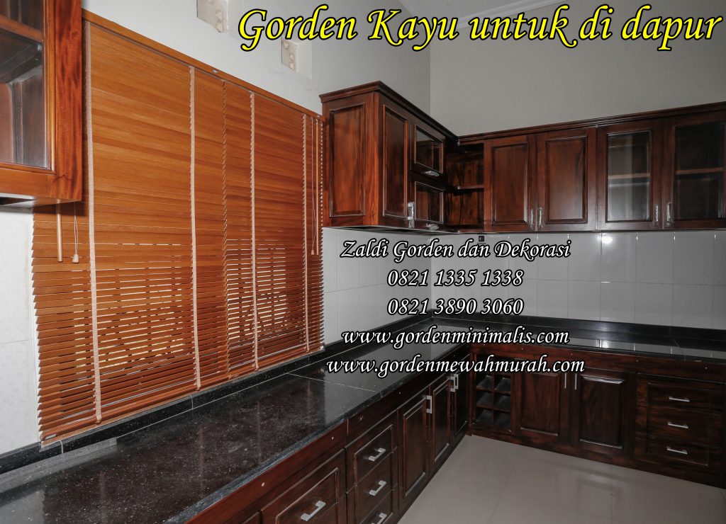 wooden blinds (gorden kayu)