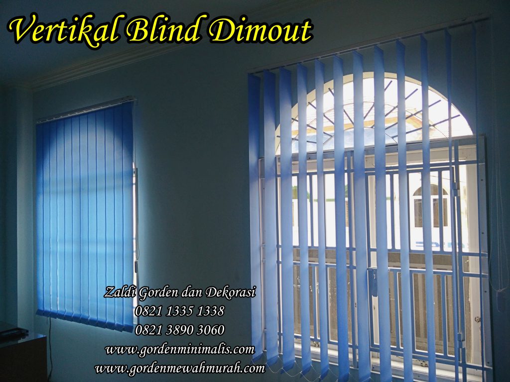 vertikal blind bahan dimout