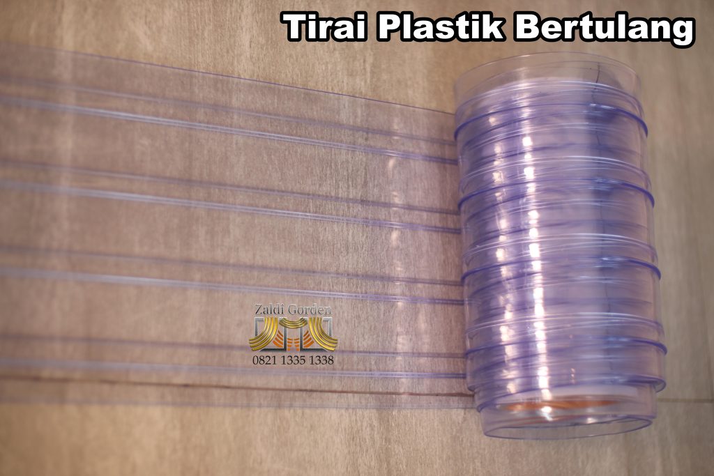 Tirai Plastik bertulang ribbed curtain 12