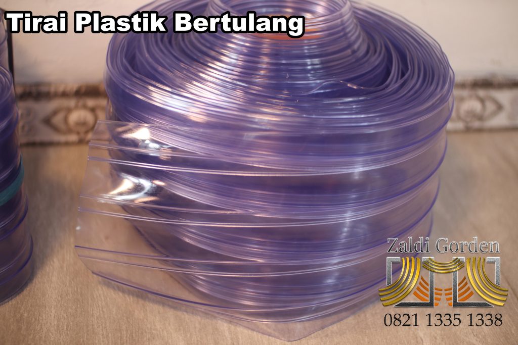 Tirai Plastik bertulang ribbed curtain 13