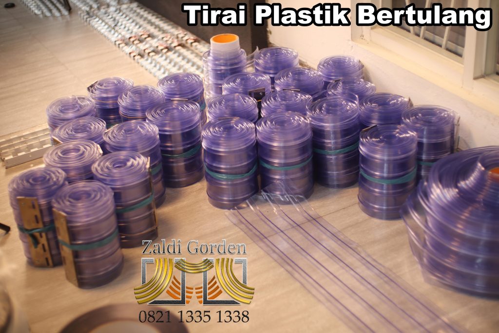 Tirai Plastik bertulang ribbed curtain 14