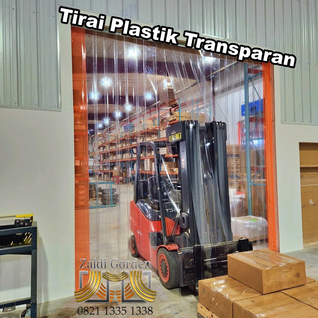 Tirai Plastik transparan untuk pintu penyekat gudang pabrik industri restoran supermarket cold storage 1 (1)