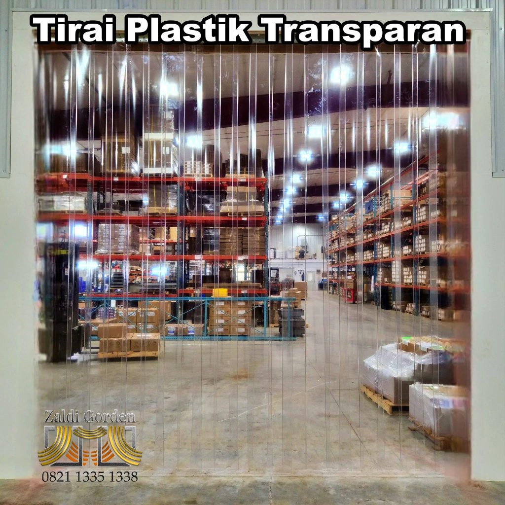 Tirai Plastik transparan untuk pintu penyekat gudang pabrik industri restoran supermarket cold storage 1 (3)